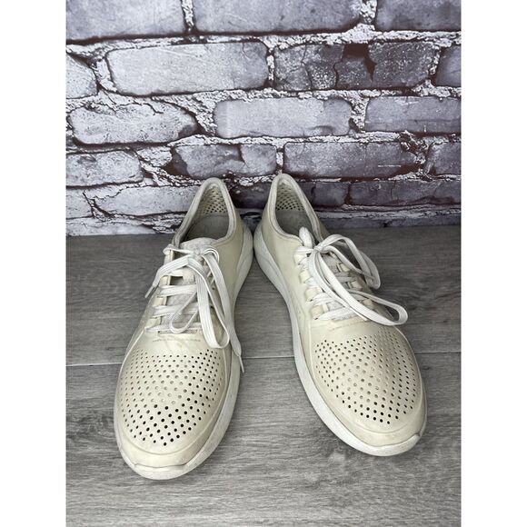 CROCS OFF WHITE Rubber Synthetic Light Lace Up WATER SHOES Men Sz 12M US/45EU - Picture 10 of 16